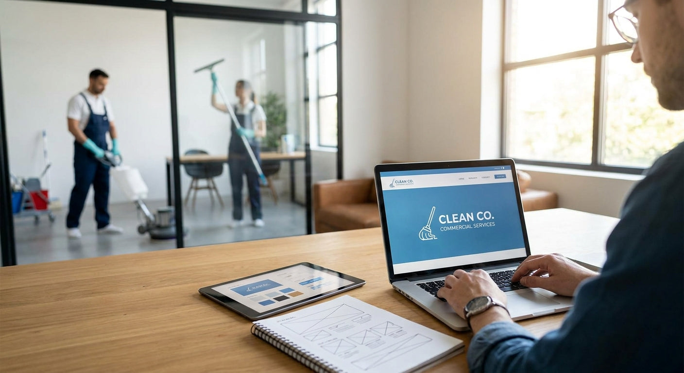 Website design for commercial cleaning companies