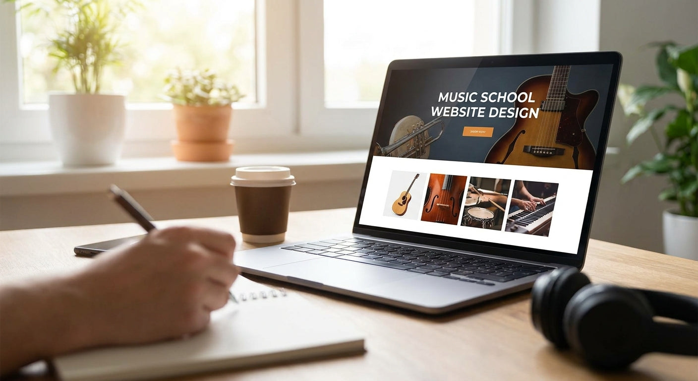 Website design for music schools