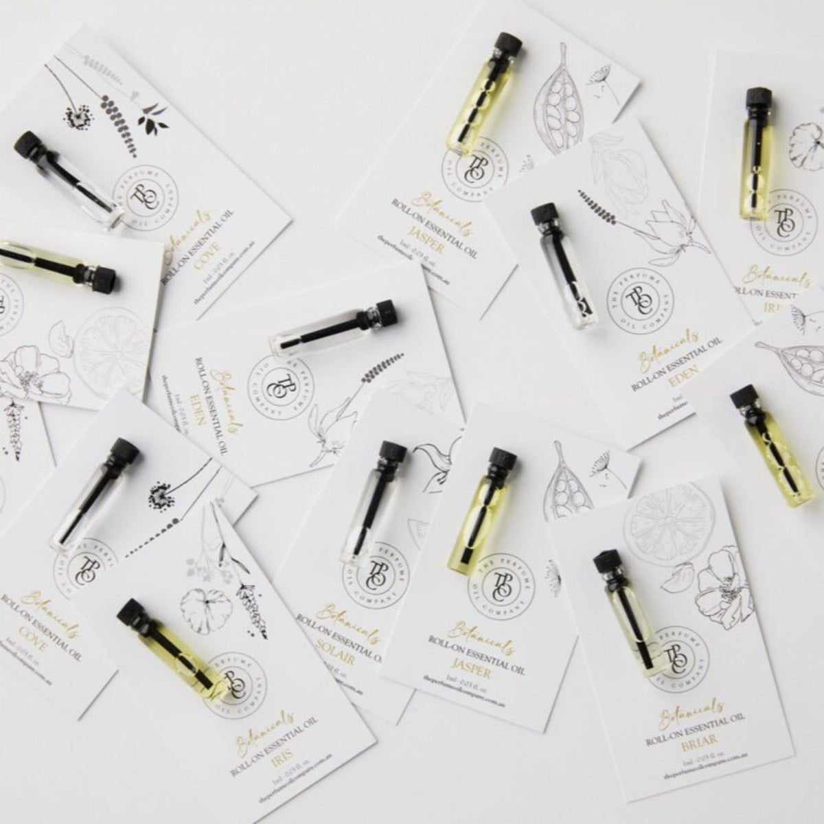 EDEN Natural Lime & Bergamot roll-on perfume oil sample vial by The Perfume Oil Company