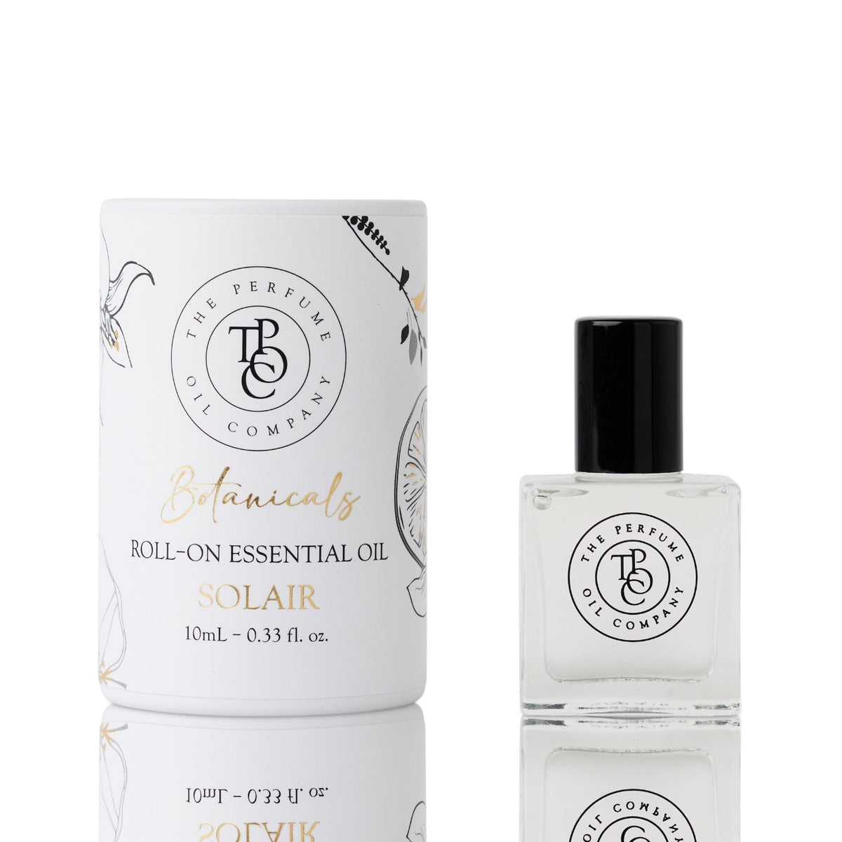 SOLAIR Natural Citrus & Lemon Myrtle roll-on perfume oil bottle by The Perfume Oil Company